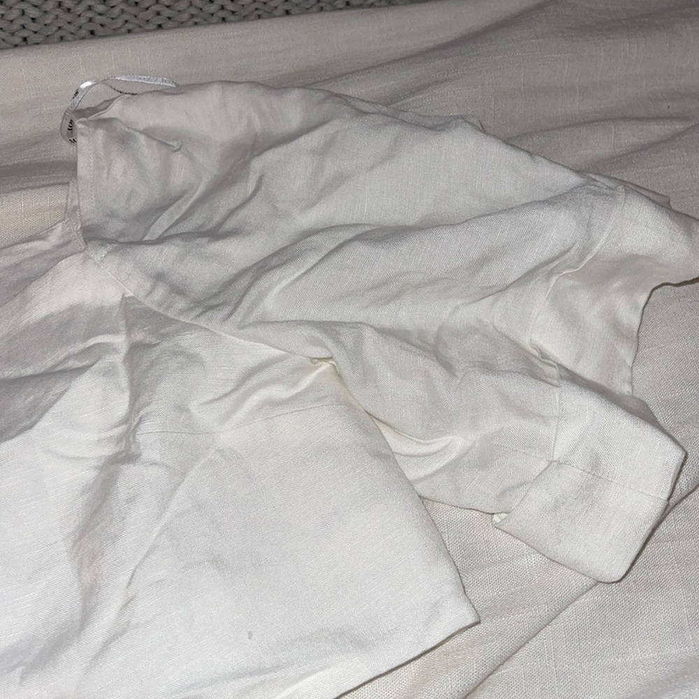 Shona Joy // Blanca Linen Lace Up Boxy Top NWOT🌛 - Picture 11 of 14